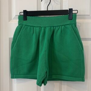 Demy by Demylee Maelyn Short cotton grass green knit small